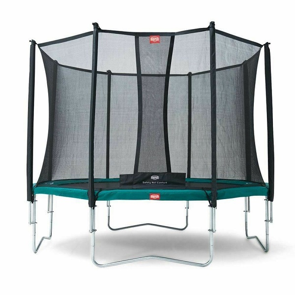 Berg favorit 380 trampoline green with safety comfort net