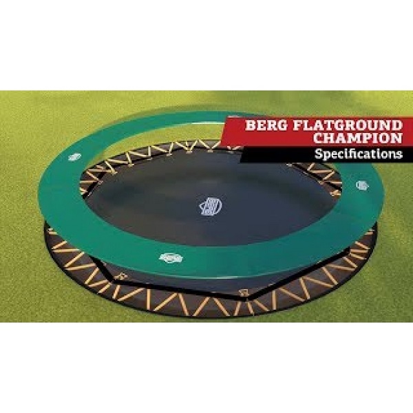 Berg flatground champion trampoline green 330