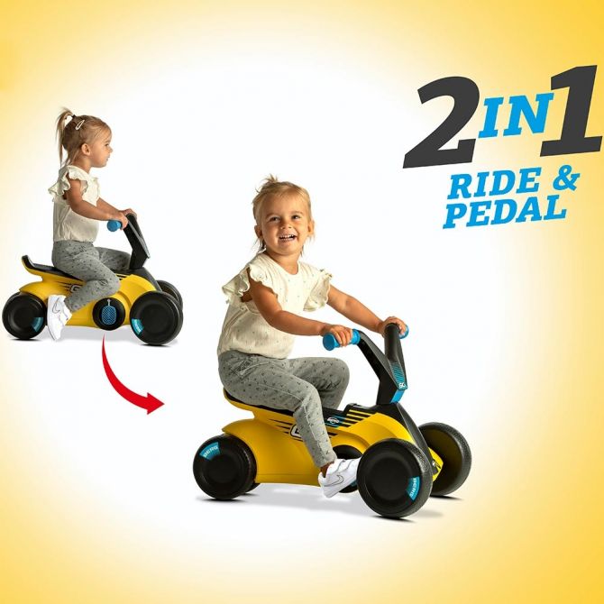 Berg Go2 Sparx Go Kart Kids Bike Yellow Outside Play