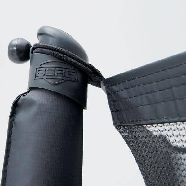 Berg inground 380 favorit trampoline grey with safety net comfort
