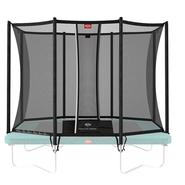 Berg ultim favorit inground 280 black trampoline with safety net comfort