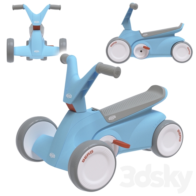 Berg Go2 Blue 2 In 1 Push And Pedal Toddlers Go Kart