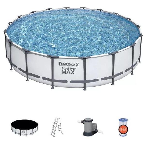 Bestway 56462 18ft Steel Max Pro Swimming Pool