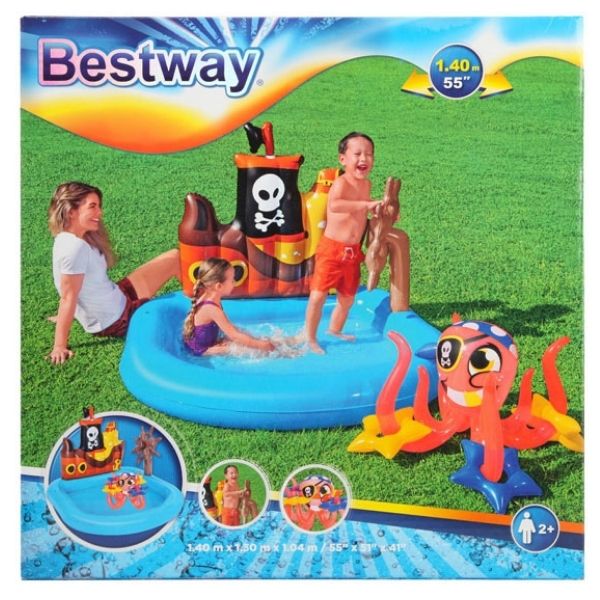 Bestway 52211 Pirate Ship Inflatable Kids Paddling Pool
