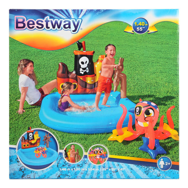 Bestway 52211 pirate ship inflatable kids paddling pool