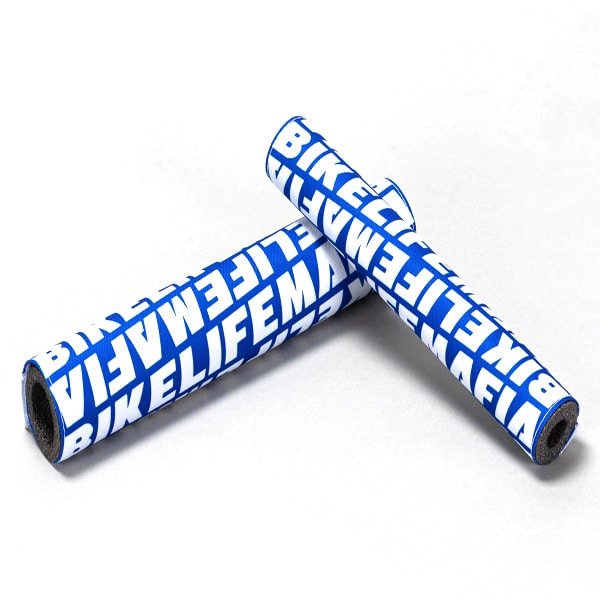 Bikelifemafia pads set blue/white bmx pads