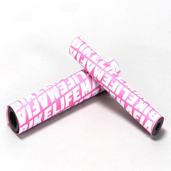 Bikelifemafia Pads Set Pink/white Bmx Pads