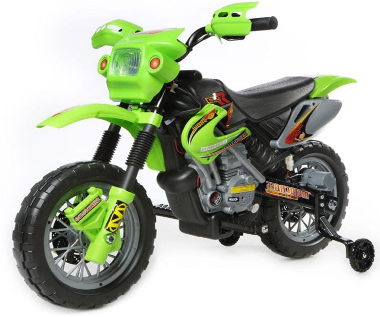 6v Kids’ Electric Ride On Bike 202 Scrambler Dirt Bike – Green