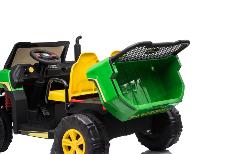 Kids Electric Tractor 24v Farmtrac Gator Fun Utility 2 Seater Truck With Tipper Utv