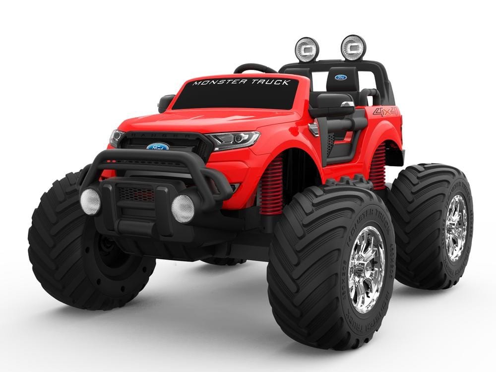 Ford Ranger Ride On Kids 24V Monster Truck 4Wd Eva Wheels - Bright Red 1