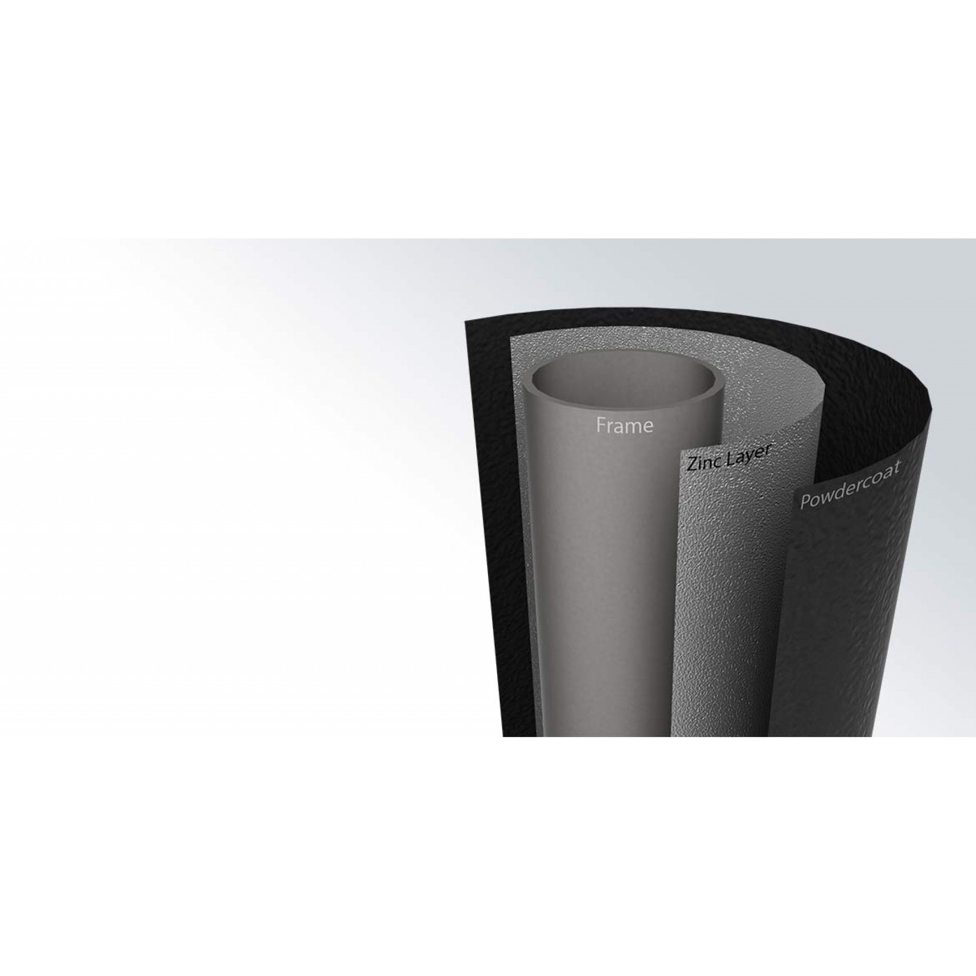 Berg grand champion 520 inground trampoline grey