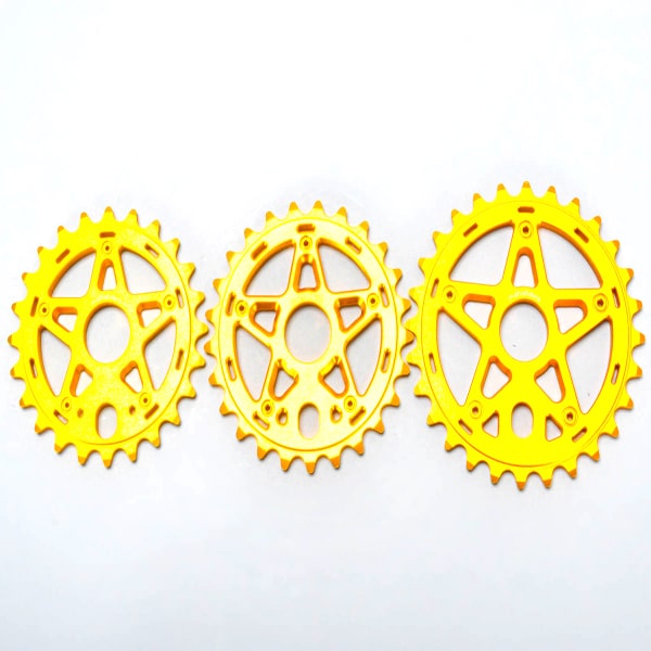 Gully Sprocket Gold 24T BMX Bike Sprocket Outside Play