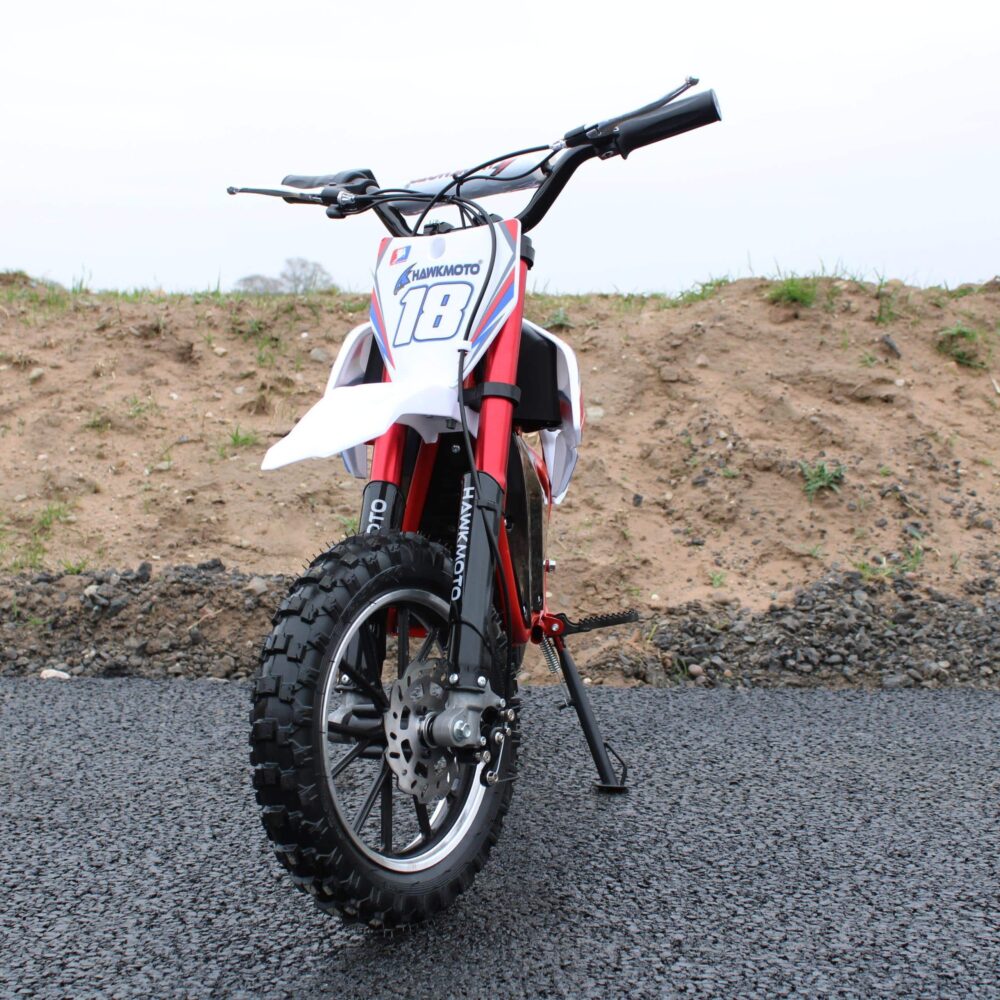 Hawkmoto Electric Mini Dirt Bike Pro Version With 500w 36v Li-ion Battery Blue