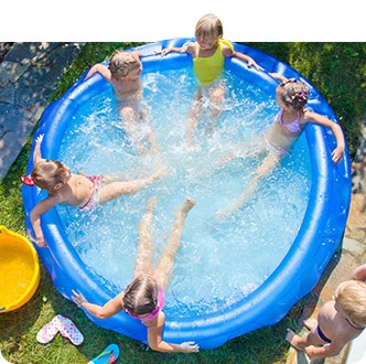Large Outdoor Above Ground Pool Adults, Family  10ft×30in Kiddie Inflatable Pools for Kids Inflatable Swimming Pools 