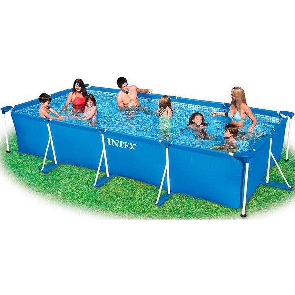 Intex 28273NP 177.25in x 86.625in x 33in Rectangular Frame Pool