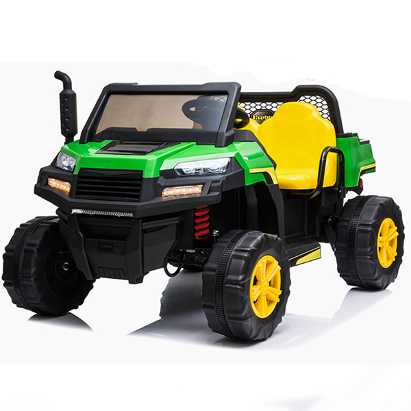 Kids Electric Tractor 24v Farmtrac Gator Fun Utility 2 Seater Truck With Tipper Utv