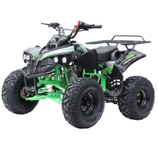 Hawkmoto raptor 125cc automatic kids quad bike green