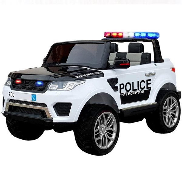 12V Land Rover Discovery Style Police Car - White 1