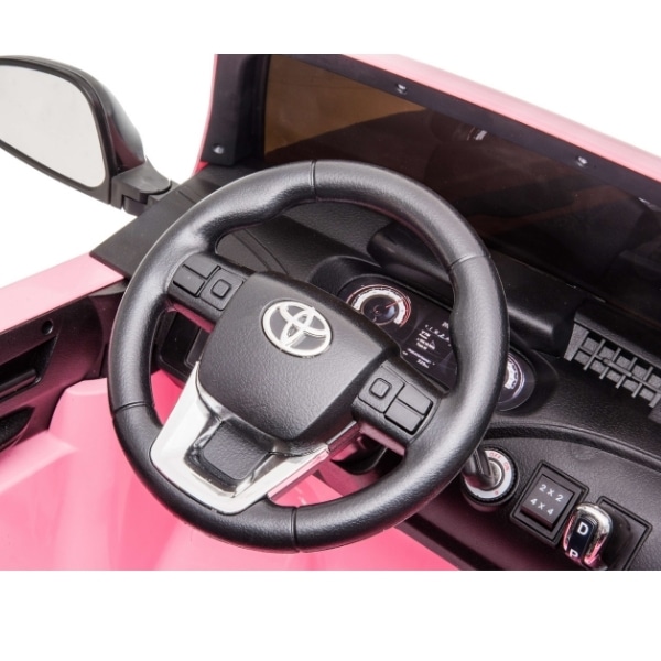 24v Licensed Toyota Hilux Ruggedx 4wd Kids Electric Jeep Pink
