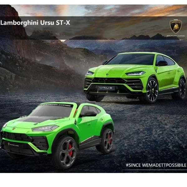 Kids lamborghini urus st-x 4wd electric car - green