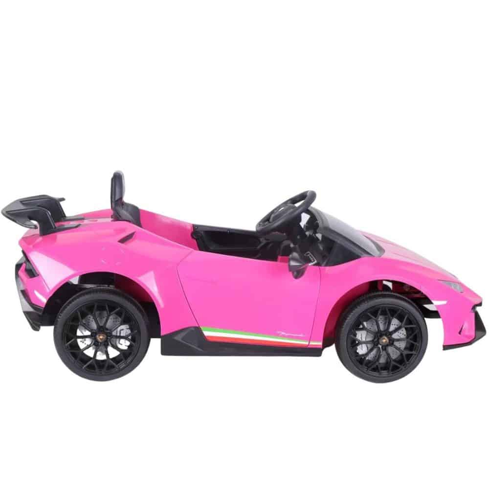 12v lamborghini huracan licensed kids electric ride on car - pink