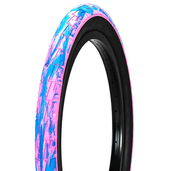 Lc 20 Pinkblue Marb/blackwall Mafia Bmx Tyres