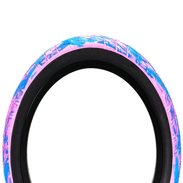 Lc 20 Pinkblue Marb/blackwall Mafia Bmx Tyres