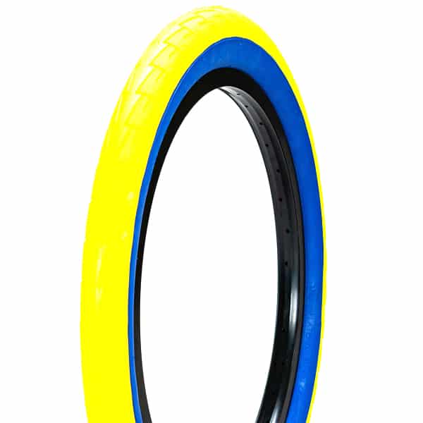 Lc 20 yellow/bluewall mafia bmx tyre