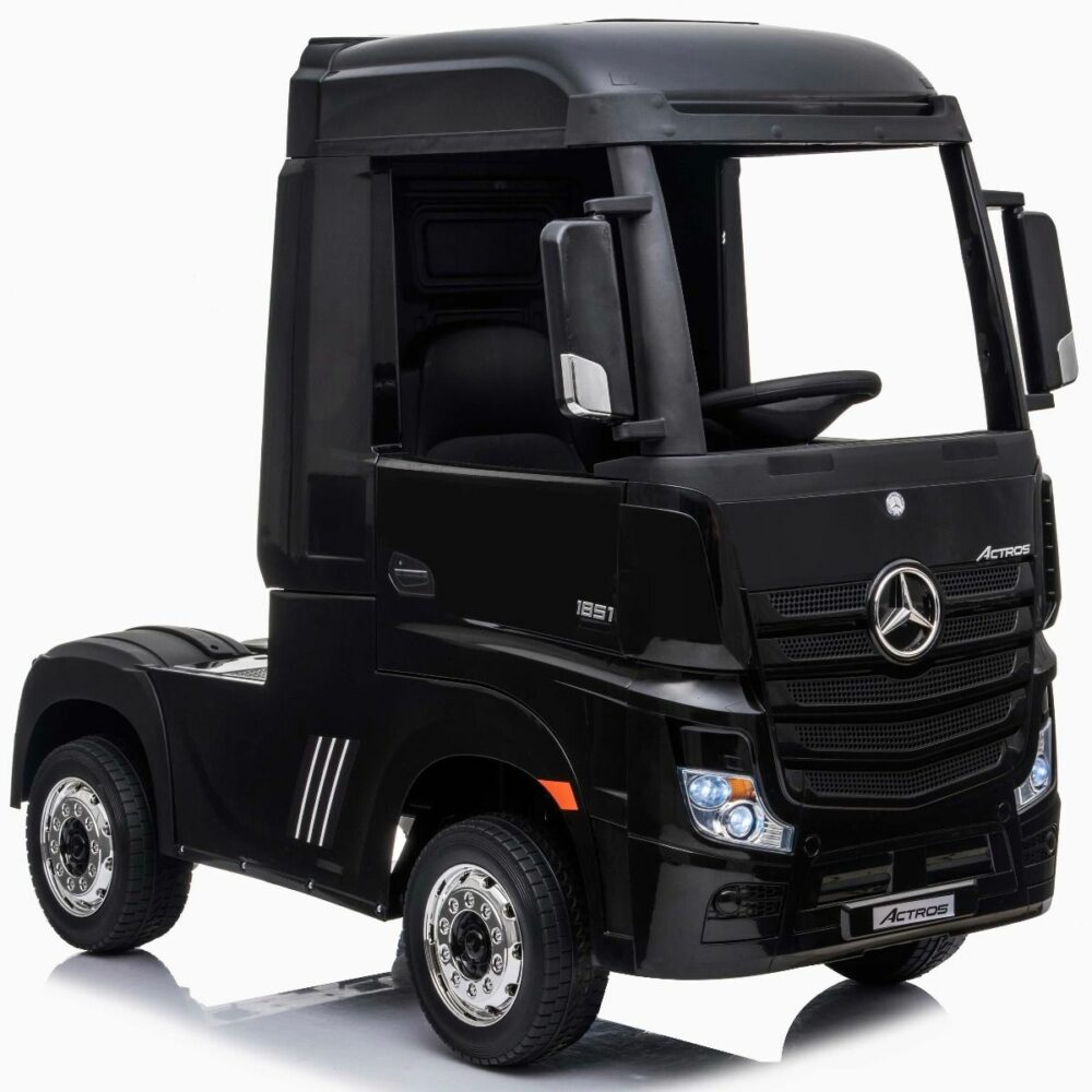 Licensed 24v mercedes-benz actros 4wd  ride on lorry - black
