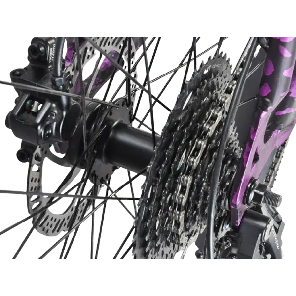 み*び様 ホマロメ 紫葉紫脚 from Benkayang [HW0725-5b Mafia Bomma Wheelie Bike 27.5 Purple Splatter - Outside Play