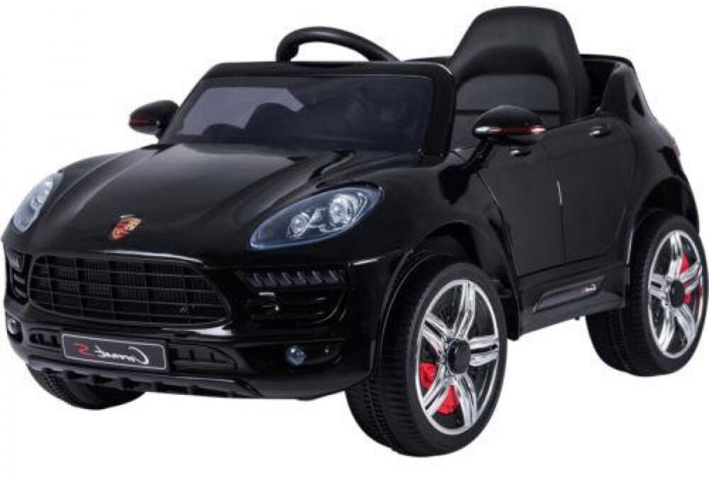 Porsche style ride-on kids car with remote control - black