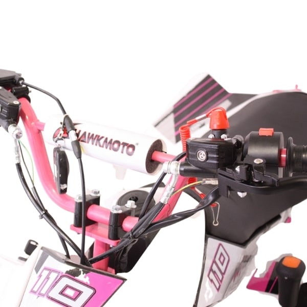 Hawkmoto Volkan Kids Fully Auto 110cc Quad Bike Pink