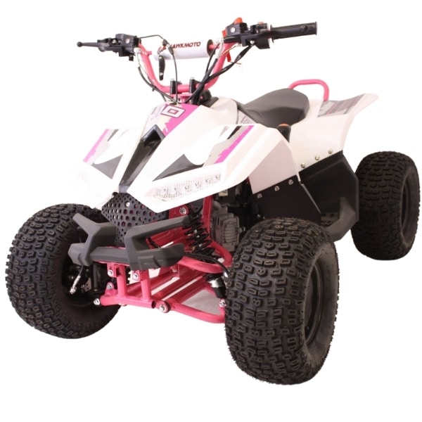 Hawkmoto Volkan Kids Fully Auto 110cc Quad Bike Pink