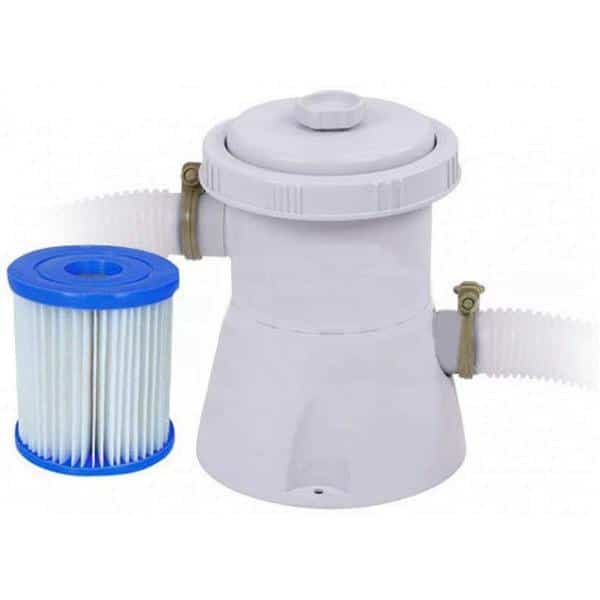 Avenli 17726 13ft 6 Outdoor Swimming Pool Grey With Pump and Ladder