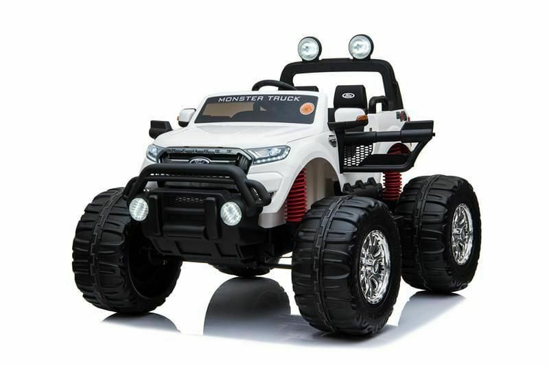 Ford Ranger Ride On Kids 24v Monster Truck 4wd Eva Wheels – White
