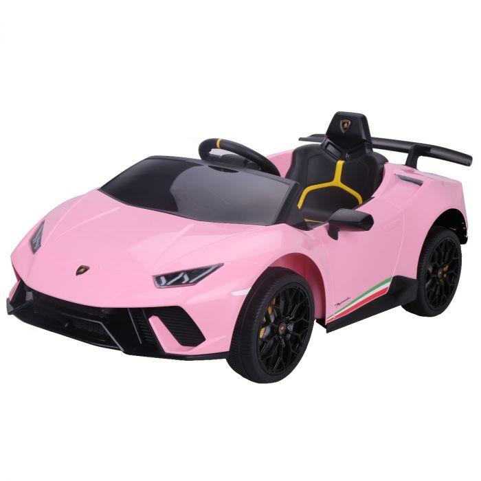 12v Lamborghini Huracan Licensed Kids Electric Ride On Car – Pink