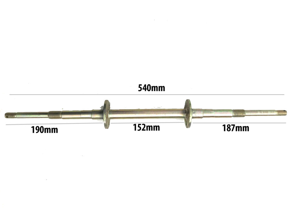 Mini quad axles - type 540mm