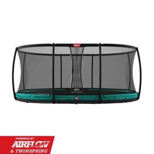 Berg Grand Champion Inground 520 Trampoline Green With Safety Net Deluxe