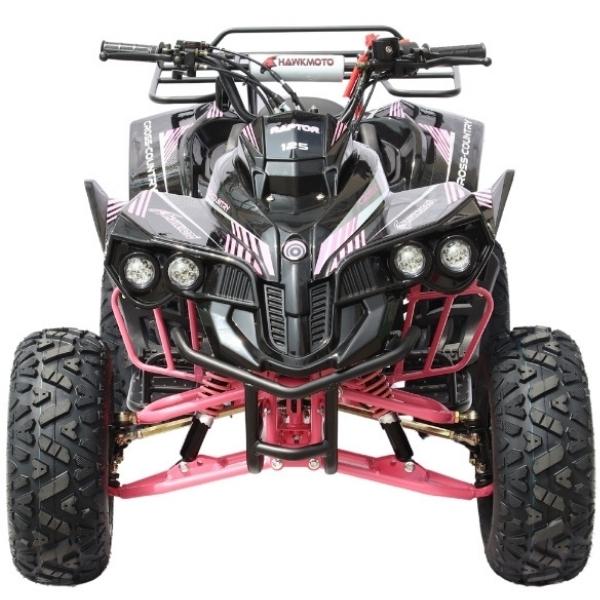 Hawkmoto Raptor 125cc Automatic Kids Quad Bike Pink