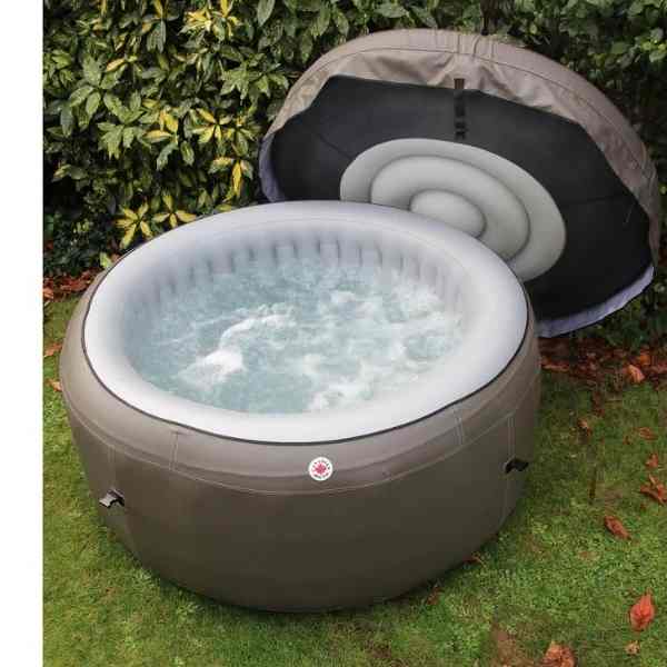 Grand Rapids Inflateable Hot Tub 110 Jet 4 Person Lazy Spa Outside Play