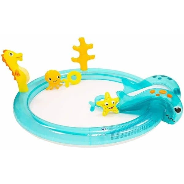 Inflatable seahorse play paddling pool