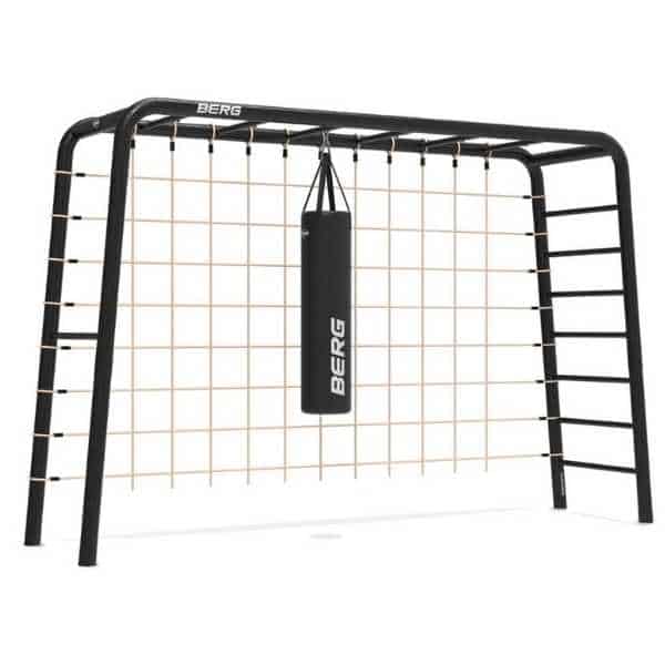 Berg playbase large tl frame with climbing net and boxing bag
