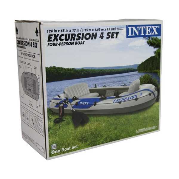 Intex 68324 excursion 4 boat set