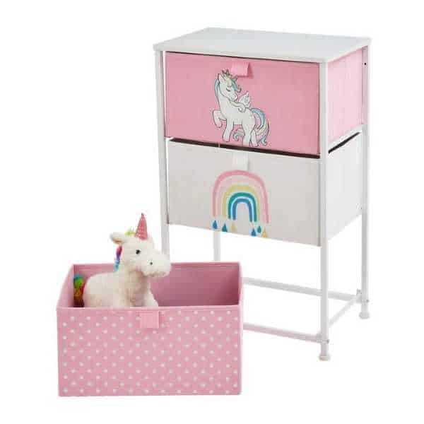 Unicorn 3 drawer kids storage chest
