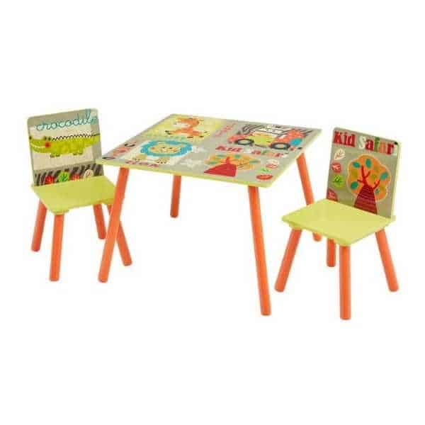 Kid safari table and chair set