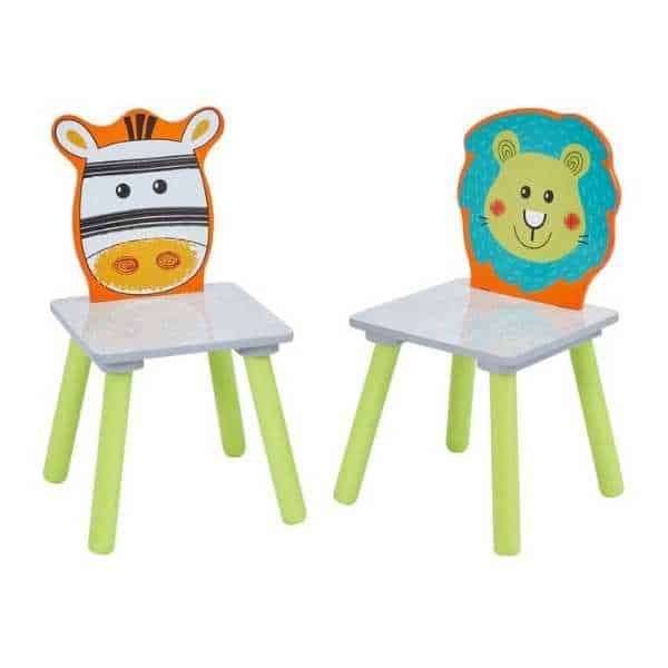 Lion and zebra table and chairs