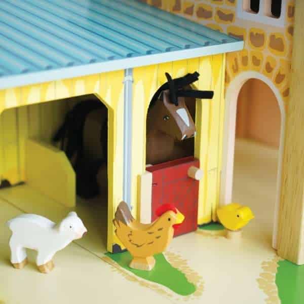 Wooden toy farmyard