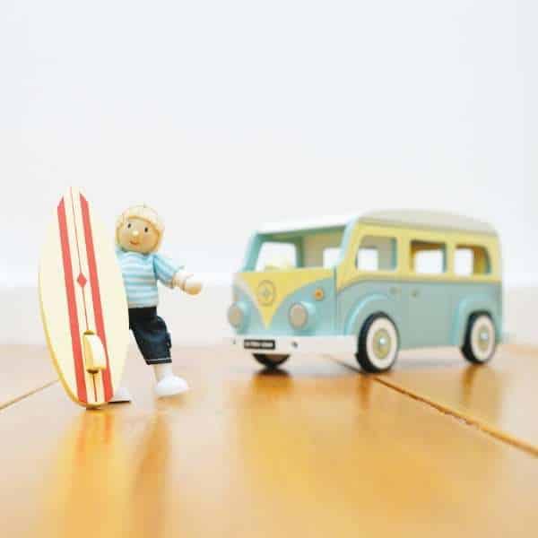 Wooden holiday campervan toy