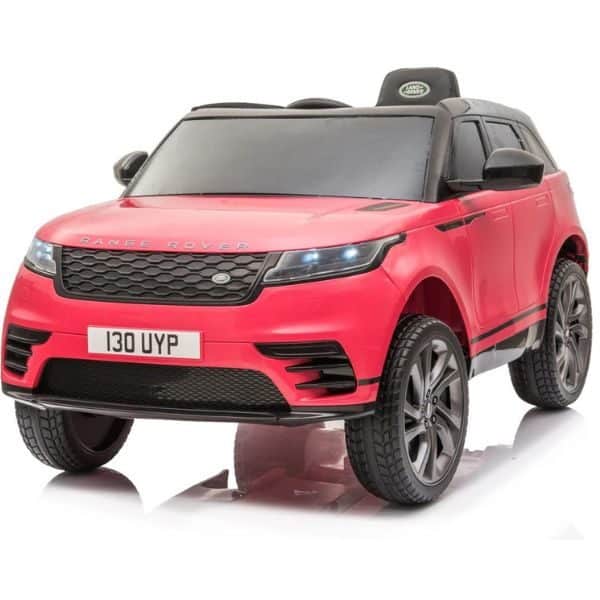Licensed range rover velar 12v children's remote electric ride on jeep pink