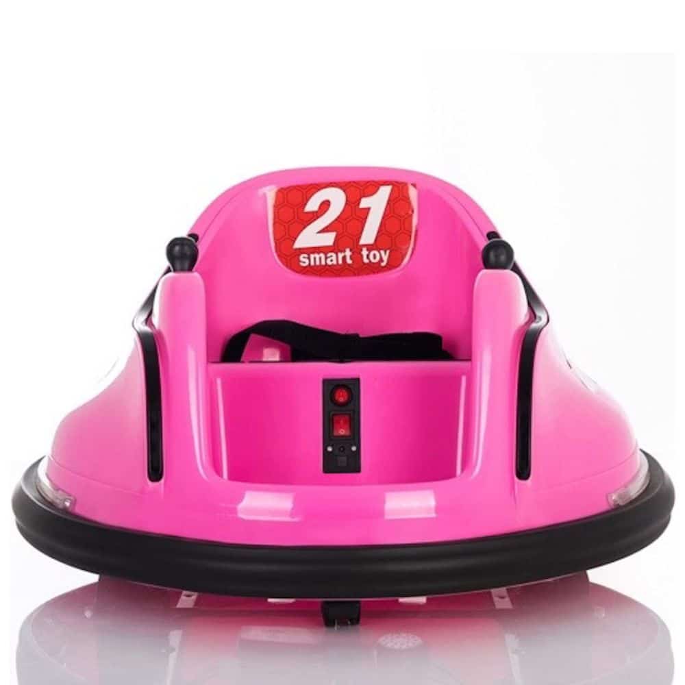 Kids waltzer bumper car 2022 model 12v battery electric - pink